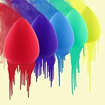 Zenda Naturals Makeup Sponge Set - 5 Blending Tools for Flawless Finish