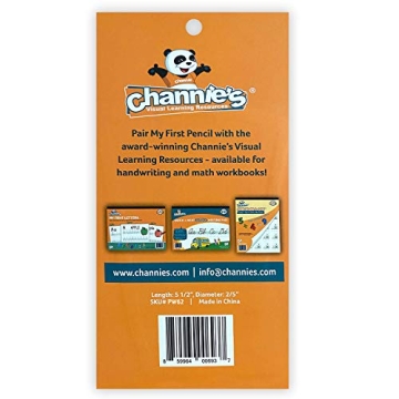 Channie's Cute Jumbo Pencils for Kids, Ages 3-7