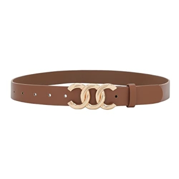Stylish Pettata Women Belt with Gold Buckle - Chic Accessory