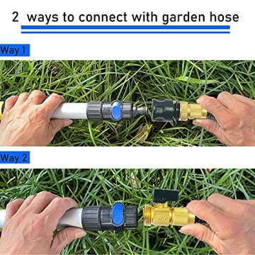 Car Wash Brush with Adjustable Handle for Easy Vehicle Cleaning