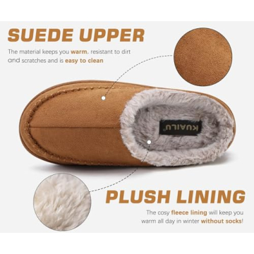 Comfortable KuaiLu Men's Slippers with Arch Support