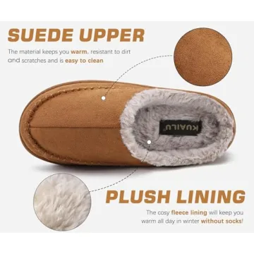 Comfortable KuaiLu Men's Slippers with Arch Support