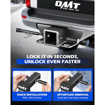 Secure Orion Locking Hitch Pin for 2 Inch Receivers