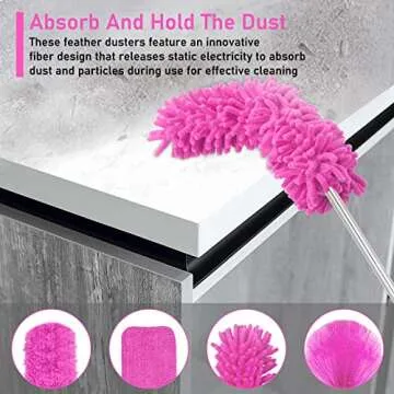 ThinkLearn Microfiber Duster Kit for Home Cleaning