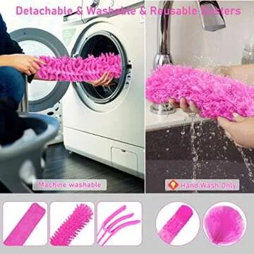 ThinkLearn Microfiber Duster Kit for Home Cleaning