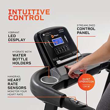 LifePro Compact Foldable Treadmill for People 5' 4"" & Under. Mini Electric Folding Portable Treadmill for Walking & Running in Small Spaces Including Homes & Apartments (Bluetooth & Tablet Holder)