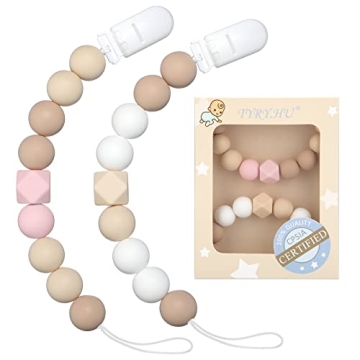 Versatile Pacifier Clip Set for Baby Boys and Girls