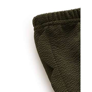 MakeMeChic Women's Casual Elastic Waist Scalloped Summer Beach Lounge Shorts