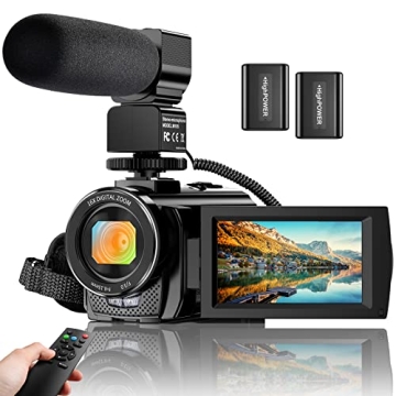High-Quality Video Camera for YouTube Vlogging & Recording