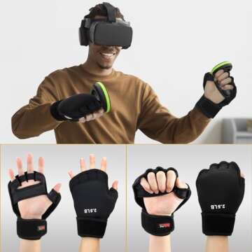 Weighted Hand Gloves 5lb for Strength and Cardio Training