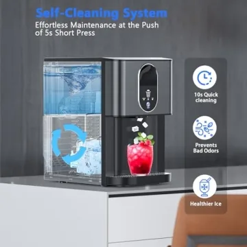 Kndko Nugget Countertop Ice Maker for Home and Parties