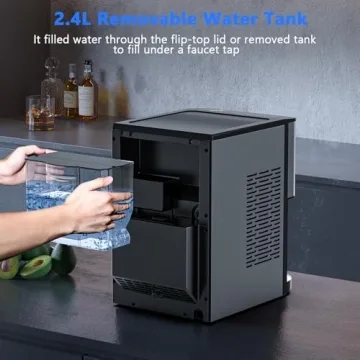 Kndko Nugget Countertop Ice Maker for Home and Parties