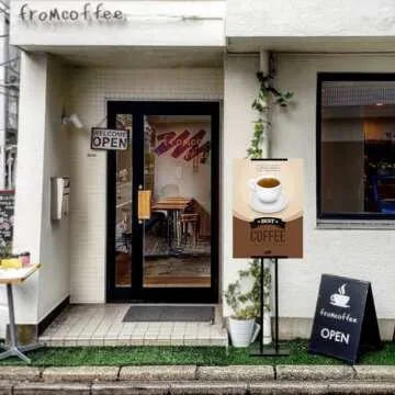 Sign Holder, Heavy Duty Floor Banner Stand, Adjustable Floor Poster Stand, Metal Sign Stand, Poster Stands for Display Sign Holder Stand, Height Up to 42 Inches, 355° Rotation Display Stand(Black)