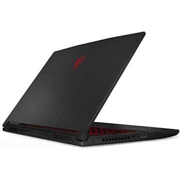 MSI GF65 Thin 10UE Gaming Laptop: 15.6" 144hz IPS-Level Screen, Intel 10th Gen i5-10500H, NVIDIA GeForce RTX3060, 512GB SSD, 8GB Memory, Black