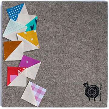 Project Wool Pressing Mat for Quilting Plus FREE Pattern; PREMIUM QUALITY USA 14x14 Portable Wool Ironing Pad for Quilters, Perfect for Travel Iron, Heat Press, Steam; Easy Craft Mat, Wool Ironing Mat