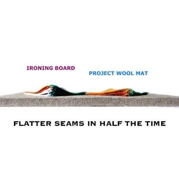 Project Wool Pressing Mat for Quilting Plus FREE Pattern; PREMIUM QUALITY USA 14x14 Portable Wool Ironing Pad for Quilters, Perfect for Travel Iron, Heat Press, Steam; Easy Craft Mat, Wool Ironing Mat