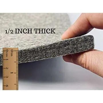 Project Wool Pressing Mat for Quilting Plus FREE Pattern; PREMIUM QUALITY USA 14x14 Portable Wool Ironing Pad for Quilters, Perfect for Travel Iron, Heat Press, Steam; Easy Craft Mat, Wool Ironing Mat