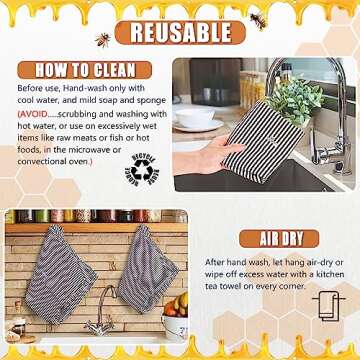 Li'l Things Eco-friendly Reusable Beeswax Bread Bags Set