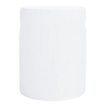 SAFAVIEH Outdoor Collection Ivory Concrete Accent Table