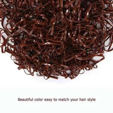 Hoyols Strong Hair Ties No Damage Elastic Bands 1000 Pack