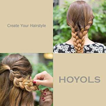 Hoyols Strong Hair Ties No Damage Elastic Bands 1000 Pack