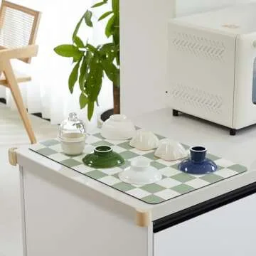 Ohocut Checkered Dish Drying Mat for Modern Kitchens