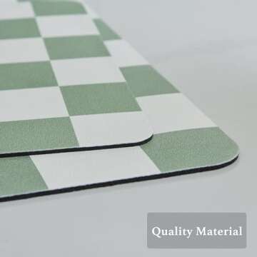 Ohocut Checkered Dish Drying Mat for Modern Kitchens
