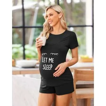 Ekouaer Nursing Pajamas for Comfortable Maternity Sleepwear