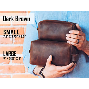 Custom Leather Toiletry Bag – Perfect Gift for Men