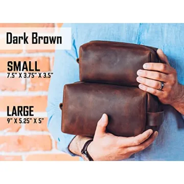 Custom Leather Toiletry Bag – Perfect Gift for Men