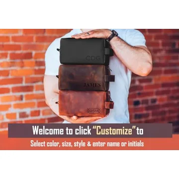 Custom Leather Toiletry Bag – Perfect Gift for Men