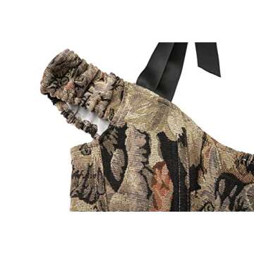 Blinger Retro Cat Print Corset Top for Women