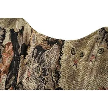 Blinger Retro Cat Print Corset Top for Women