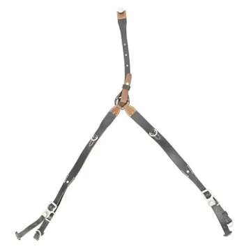 Calyx WW2 Y Strap Genuine Leather Suspenders - Military Outdoor Gear
