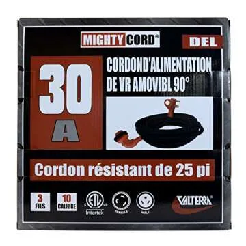 Valterra Mighty Cord RV 30-Amp 25-Foot Power Cord