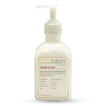 Luxe Beauty Non Greasy & Hyaluronic Acid Moisturizer for Face, Neck & Hands – Anti Aging Body Loti...