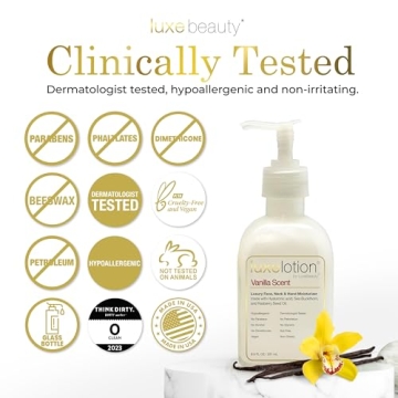 Luxe Beauty Non Greasy Moisturizer - Vegan & Organic Hydration