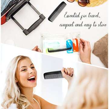 Leinuosen Hair Combs Set - 24 Pieces for All Hair Types