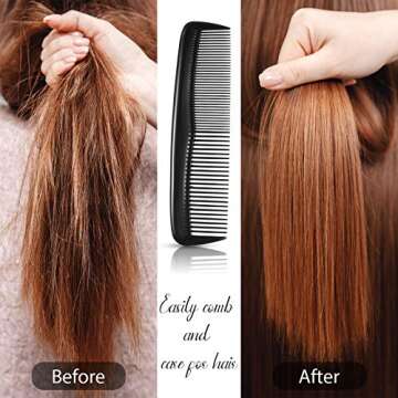 Leinuosen Hair Combs Set - 24 Pieces for All Hair Types