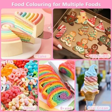 Vivid Food Coloring Set - 12 Colors for Baking and Crafts