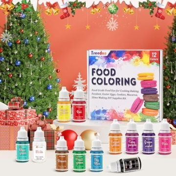 Vivid Food Coloring Set - 12 Colors for Baking and Crafts