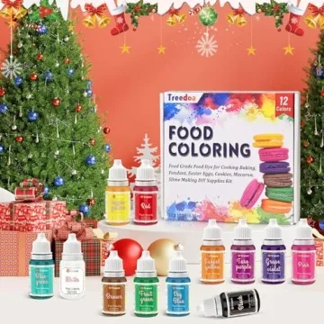 Vivid Food Coloring Set - 12 Colors for Baking and Crafts