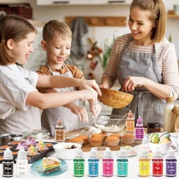 Vivid Food Coloring Set - 12 Colors for Baking and Crafts