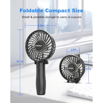 TriPole Portable Handheld Mini Fan - Lightweight & Powerful