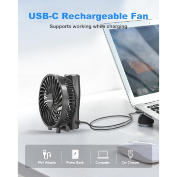 TriPole Portable Handheld Mini Fan - Lightweight & Powerful