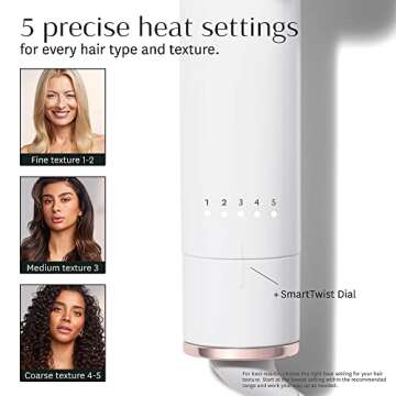 T3 SinglePass Curl Professional Curling Iron Custom Blend Ceramic Long Barrel Curling and Wave Iron ...