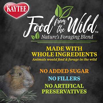 Kaytee Natural Guinea Pig Food - Premium 4 lb Bag