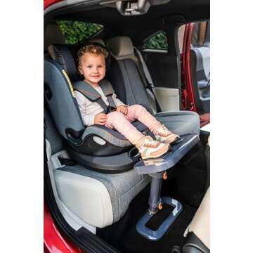 Kneeguard Kids Car Foot Rest for Children and Babies. Footrest is Compatible with Toddler Booster Se...