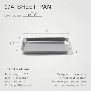 Professional Grade Quarter Sheet Pan for Efficient Cooking