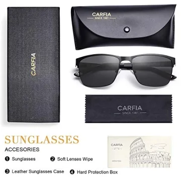 CARFIA Polarized Men's Sunglasses with UV400 Protection